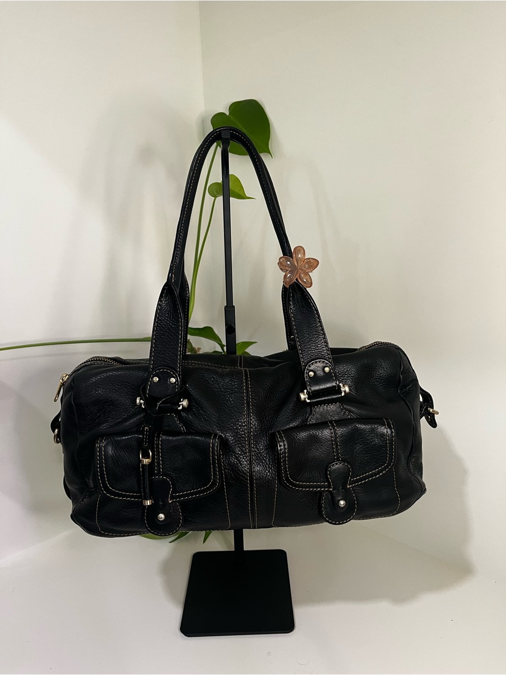 Liz Claiborne Black Leather Bag